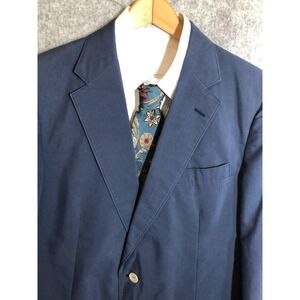 John Weitz by Palm Beach Blazer Sport Coat Mens 42 Navy 2 Button Tailored USA